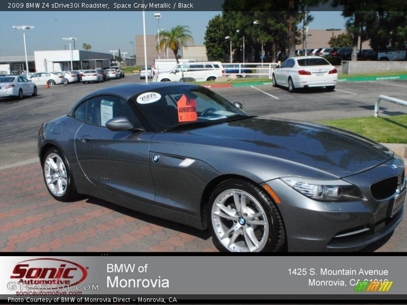 Space Gray Metallic / Black 2009 BMW Z4 sDrive30i Roadster