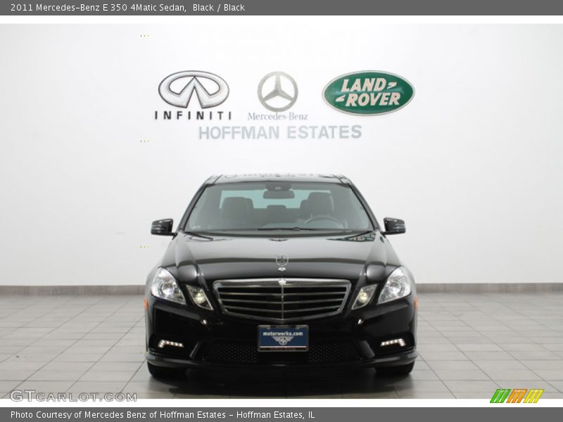Black / Black 2011 Mercedes-Benz E 350 4Matic Sedan
