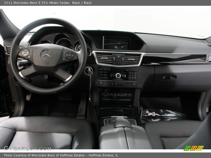 Black / Black 2011 Mercedes-Benz E 350 4Matic Sedan