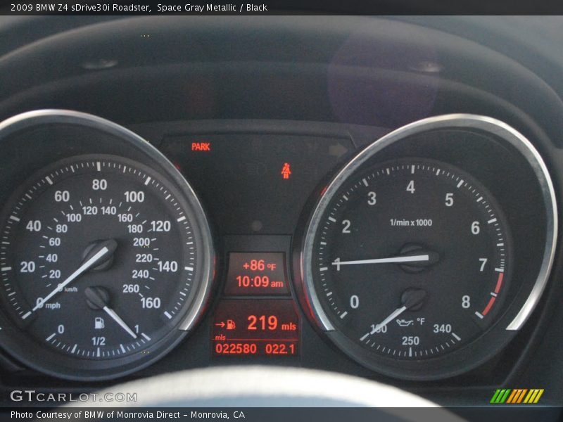  2009 Z4 sDrive30i Roadster sDrive30i Roadster Gauges