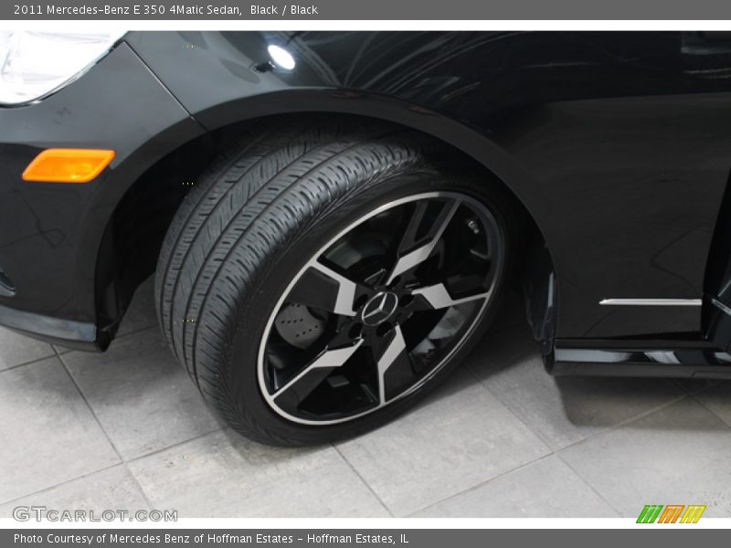 Black / Black 2011 Mercedes-Benz E 350 4Matic Sedan