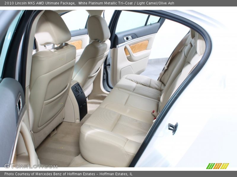 White Platinum Metallic Tri-Coat / Light Camel/Olive Ash 2010 Lincoln MKS AWD Ultimate Package