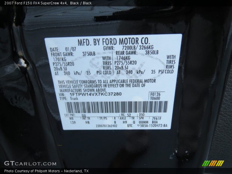 Black / Black 2007 Ford F150 FX4 SuperCrew 4x4