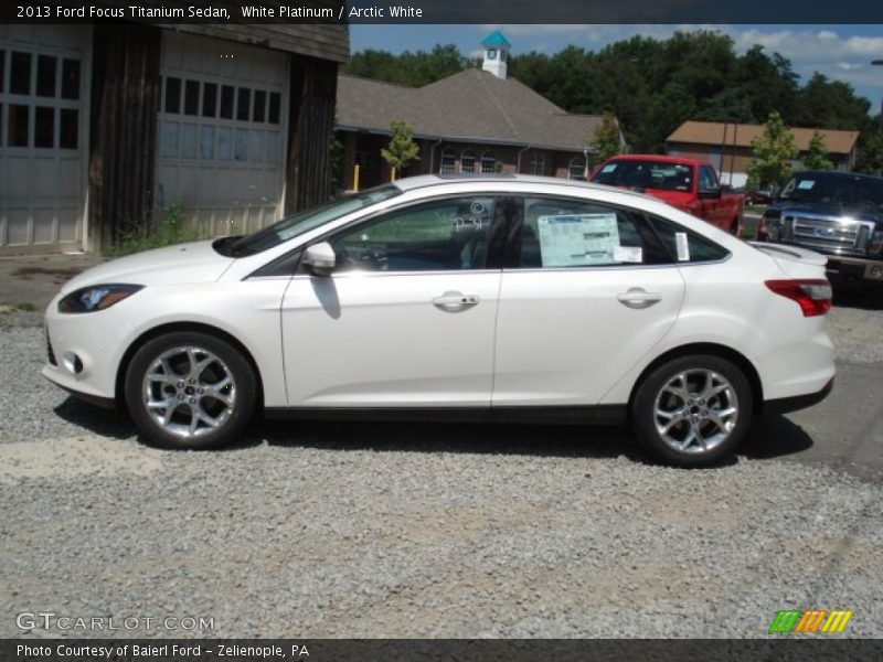  2013 Focus Titanium Sedan White Platinum