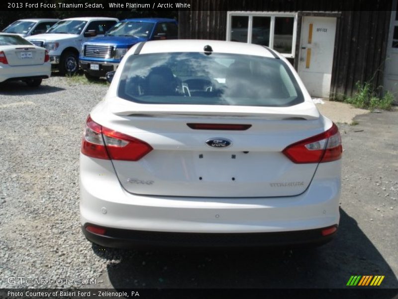 White Platinum / Arctic White 2013 Ford Focus Titanium Sedan