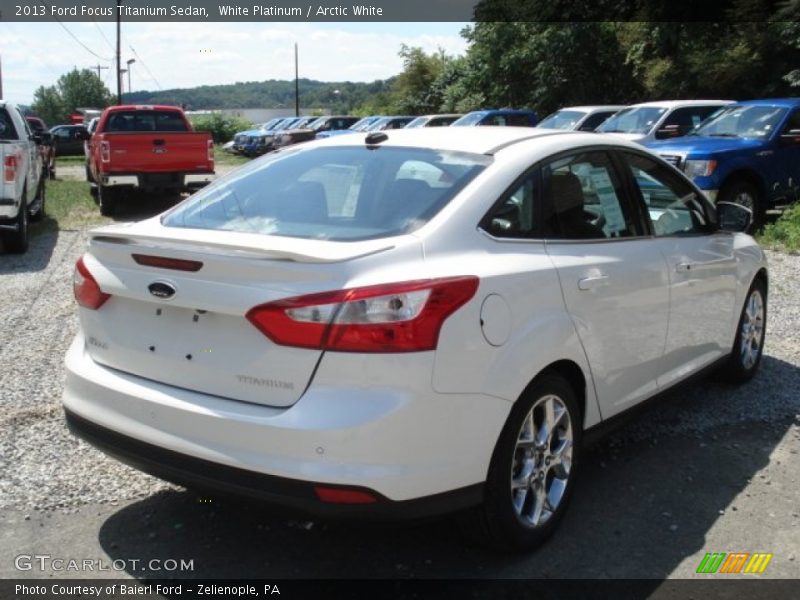 White Platinum / Arctic White 2013 Ford Focus Titanium Sedan