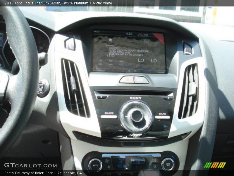 Controls of 2013 Focus Titanium Sedan
