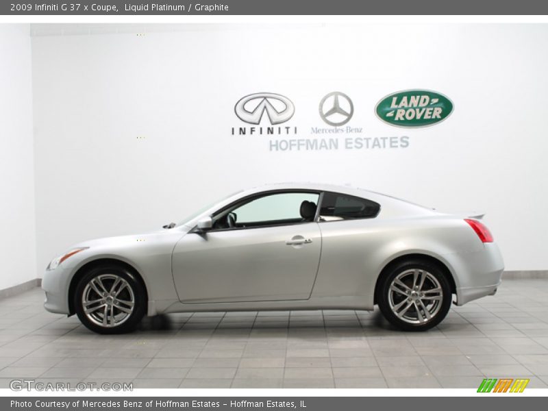 Liquid Platinum / Graphite 2009 Infiniti G 37 x Coupe