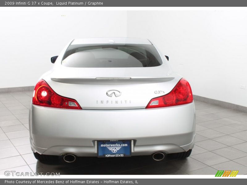 Liquid Platinum / Graphite 2009 Infiniti G 37 x Coupe