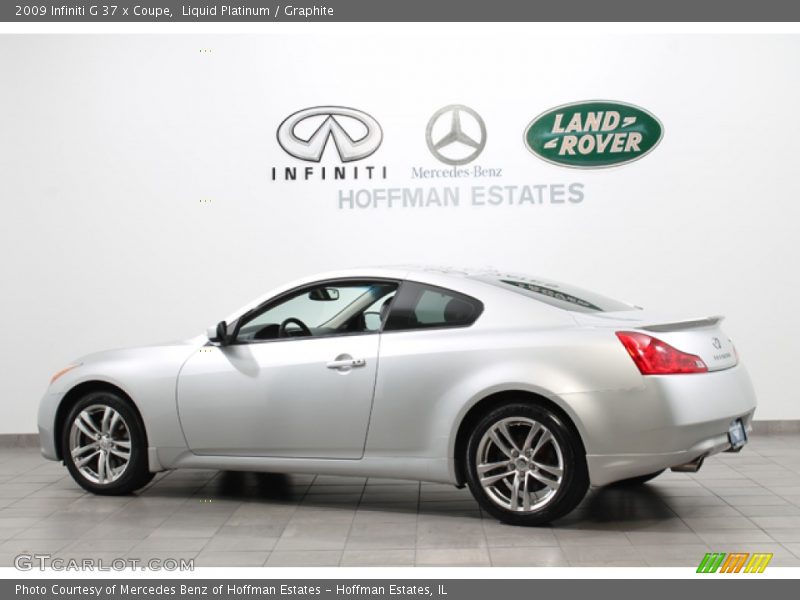 Liquid Platinum / Graphite 2009 Infiniti G 37 x Coupe