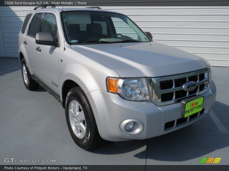 Silver Metallic / Stone 2008 Ford Escape XLT V6