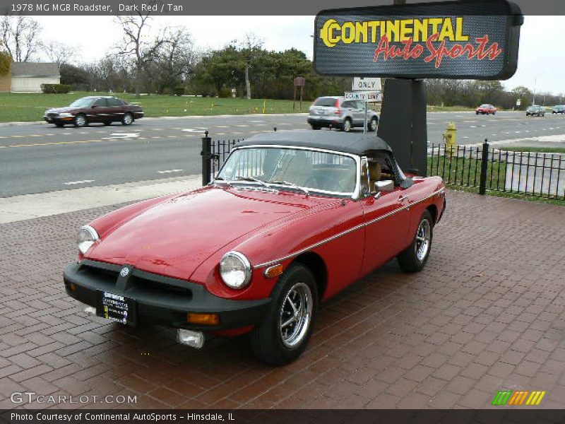 Dark Red / Tan 1978 MG MGB Roadster