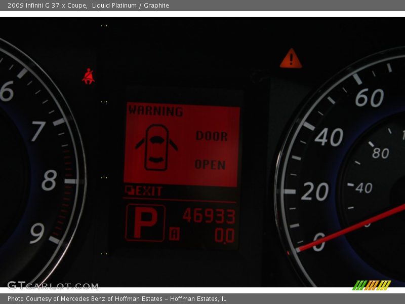 Liquid Platinum / Graphite 2009 Infiniti G 37 x Coupe