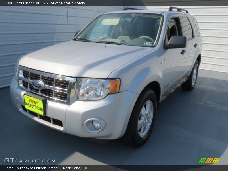 Silver Metallic / Stone 2008 Ford Escape XLT V6