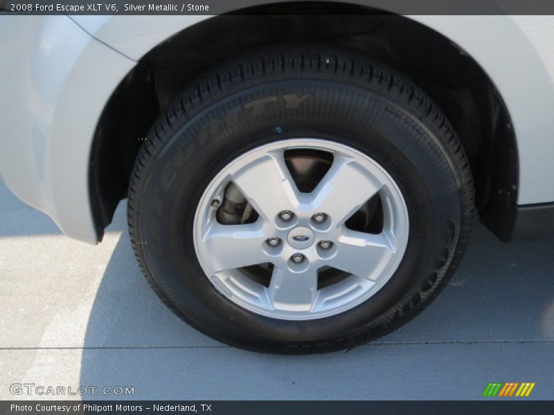 Silver Metallic / Stone 2008 Ford Escape XLT V6