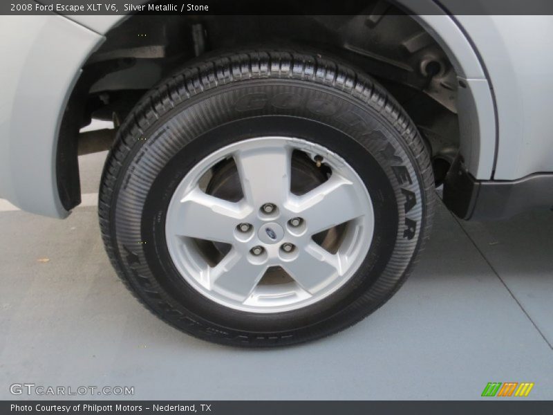 Silver Metallic / Stone 2008 Ford Escape XLT V6
