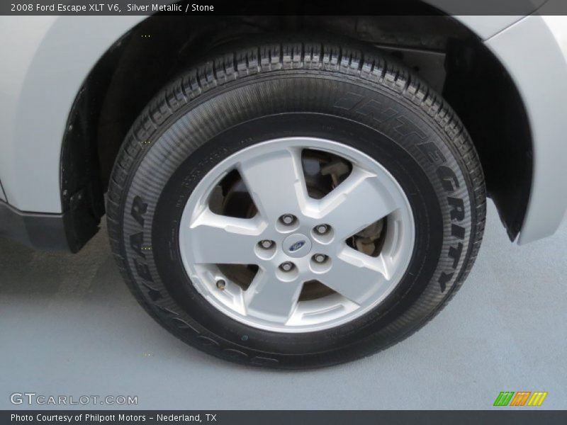 Silver Metallic / Stone 2008 Ford Escape XLT V6