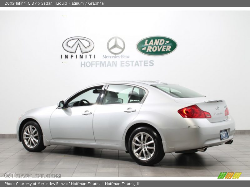 Liquid Platinum / Graphite 2009 Infiniti G 37 x Sedan