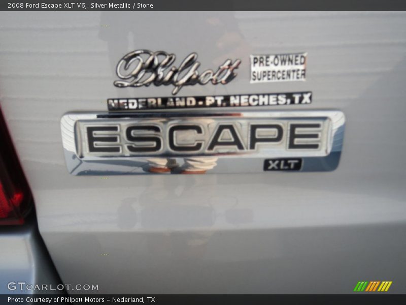 Silver Metallic / Stone 2008 Ford Escape XLT V6