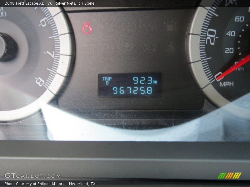 Silver Metallic / Stone 2008 Ford Escape XLT V6