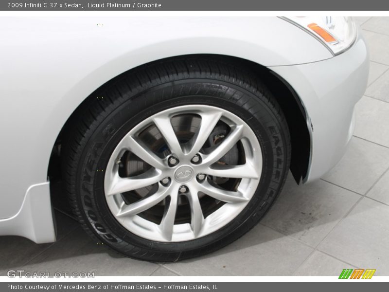 Liquid Platinum / Graphite 2009 Infiniti G 37 x Sedan