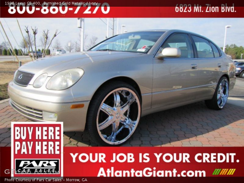 Burnished Gold Metallic / Ivory 1998 Lexus GS 400