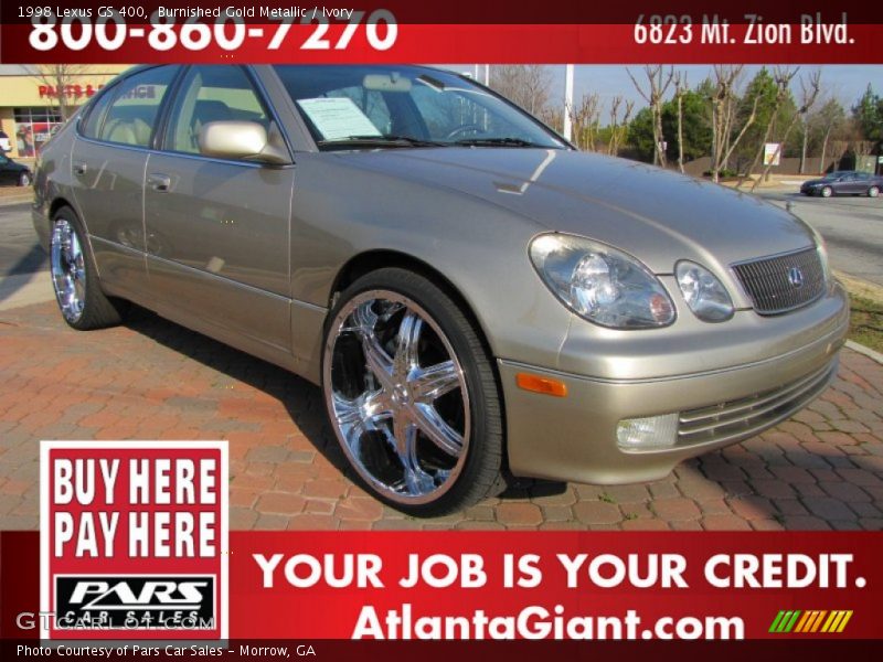 Burnished Gold Metallic / Ivory 1998 Lexus GS 400
