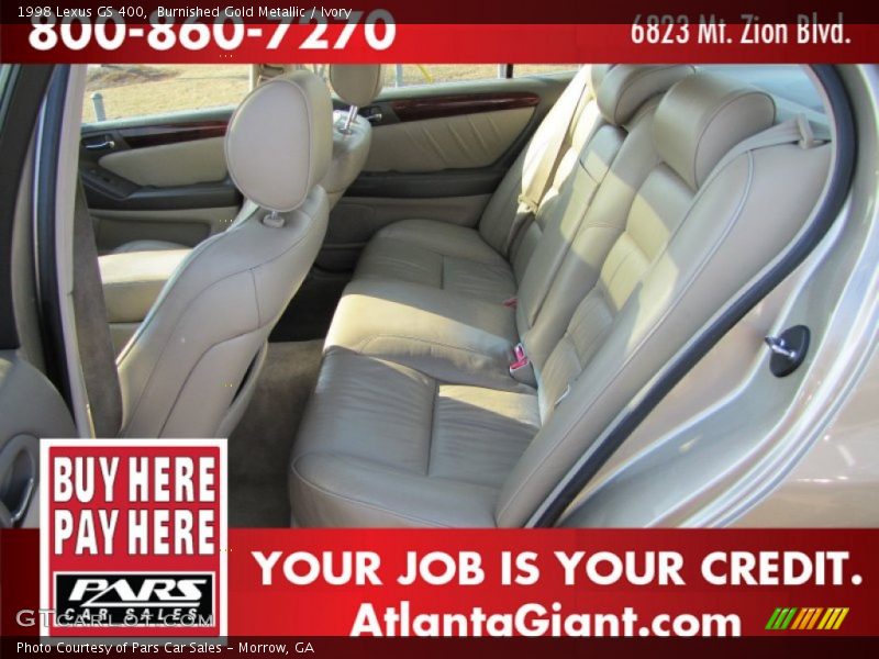 Burnished Gold Metallic / Ivory 1998 Lexus GS 400