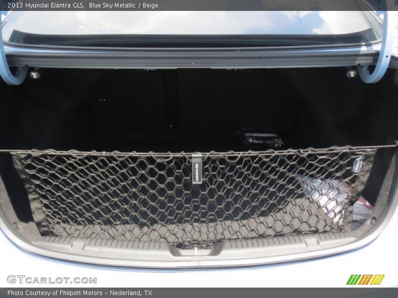 Blue Sky Metallic / Beige 2013 Hyundai Elantra GLS