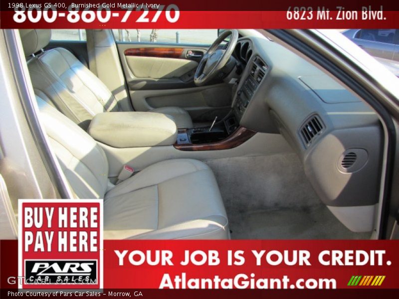 Burnished Gold Metallic / Ivory 1998 Lexus GS 400