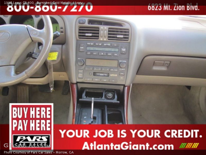 Burnished Gold Metallic / Ivory 1998 Lexus GS 400