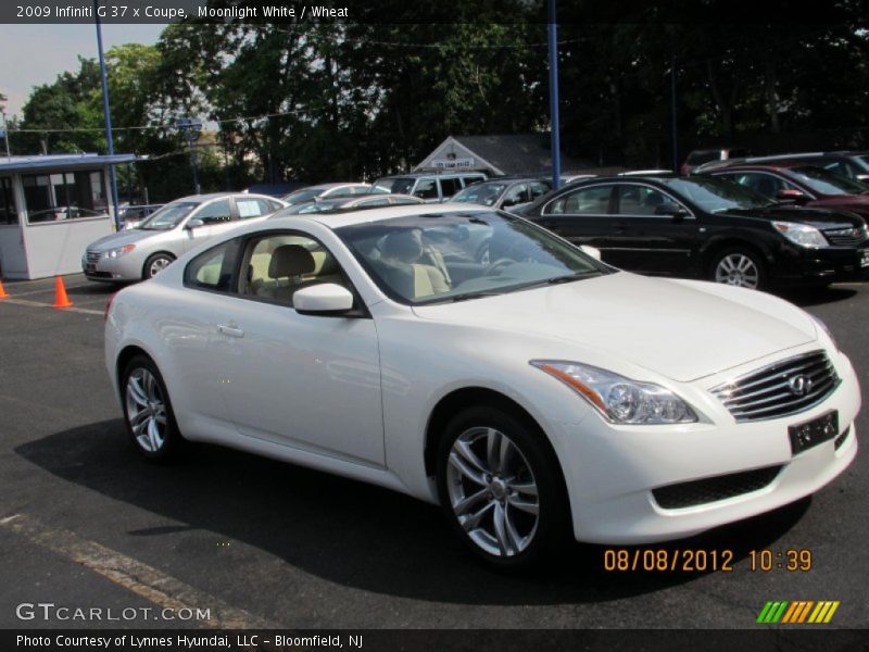 Moonlight White / Wheat 2009 Infiniti G 37 x Coupe