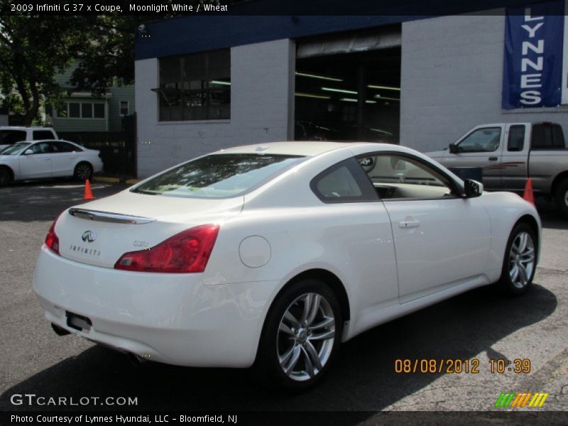 Moonlight White / Wheat 2009 Infiniti G 37 x Coupe