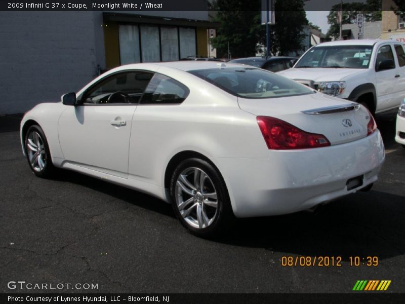 Moonlight White / Wheat 2009 Infiniti G 37 x Coupe