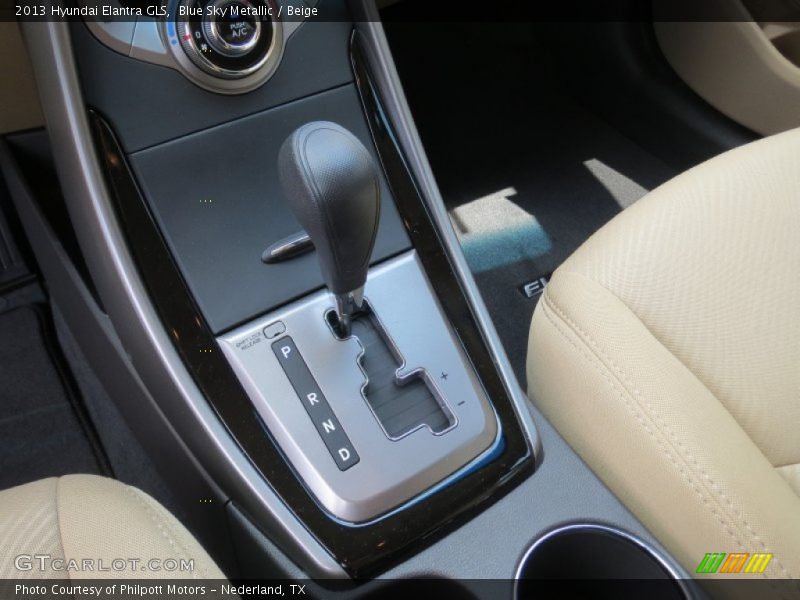 Blue Sky Metallic / Beige 2013 Hyundai Elantra GLS