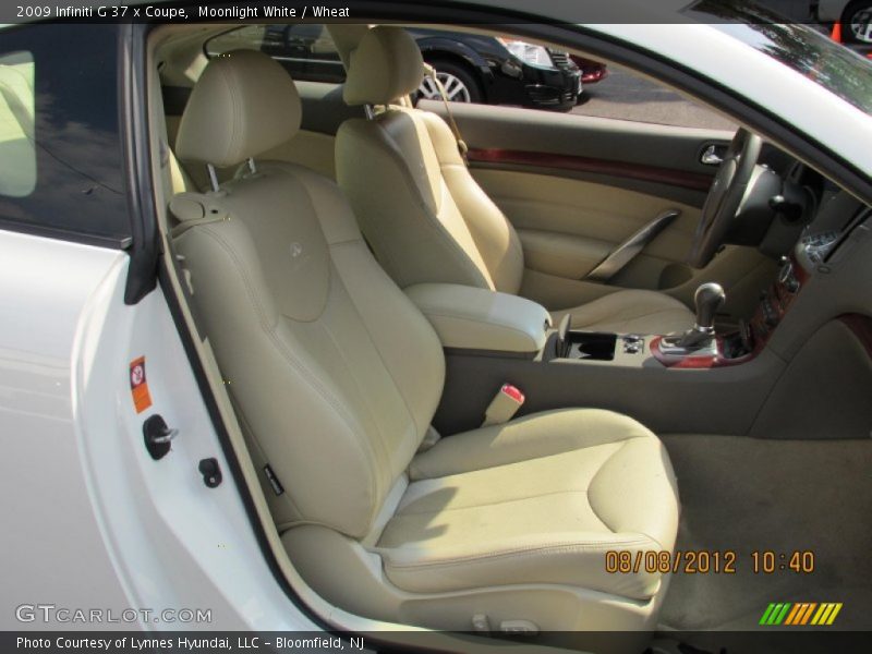 Moonlight White / Wheat 2009 Infiniti G 37 x Coupe