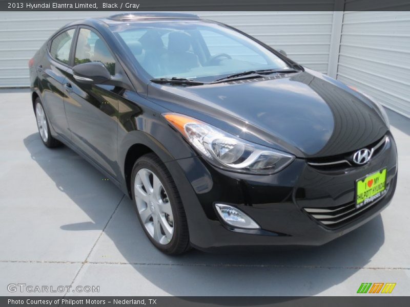 Black / Gray 2013 Hyundai Elantra Limited