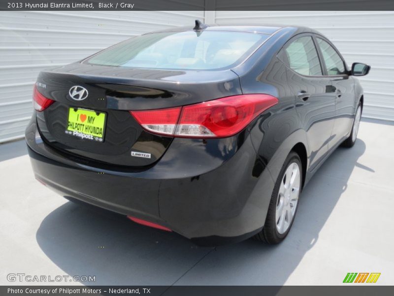 Black / Gray 2013 Hyundai Elantra Limited