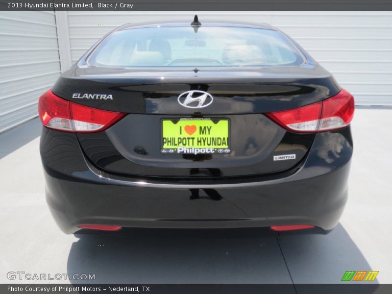 Black / Gray 2013 Hyundai Elantra Limited