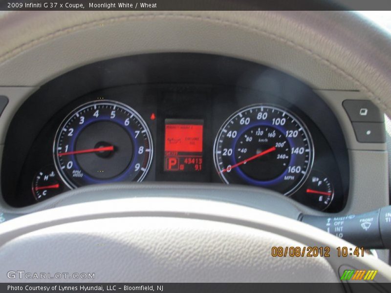 Moonlight White / Wheat 2009 Infiniti G 37 x Coupe