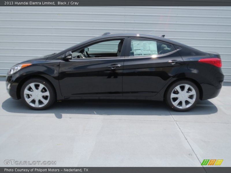 Black / Gray 2013 Hyundai Elantra Limited