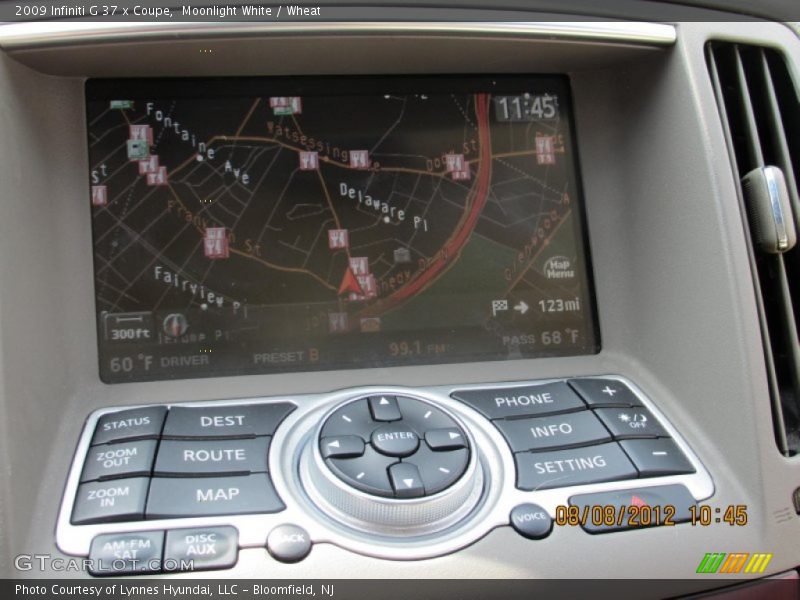 Moonlight White / Wheat 2009 Infiniti G 37 x Coupe