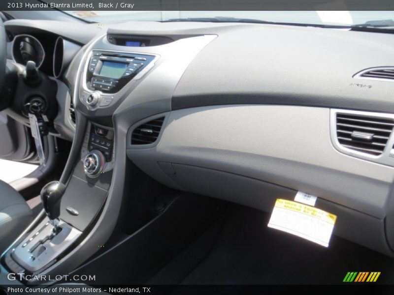 Black / Gray 2013 Hyundai Elantra Limited