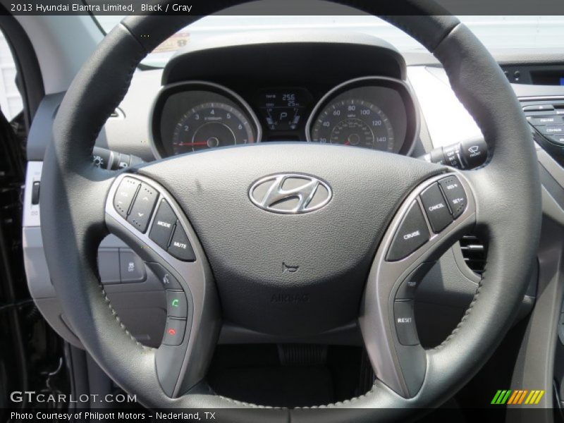 Black / Gray 2013 Hyundai Elantra Limited