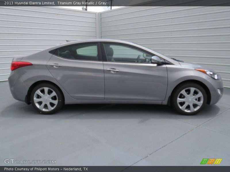 Titanium Gray Metallic / Gray 2013 Hyundai Elantra Limited