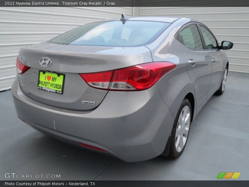 Titanium Gray Metallic / Gray 2013 Hyundai Elantra Limited