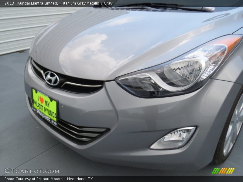 Titanium Gray Metallic / Gray 2013 Hyundai Elantra Limited
