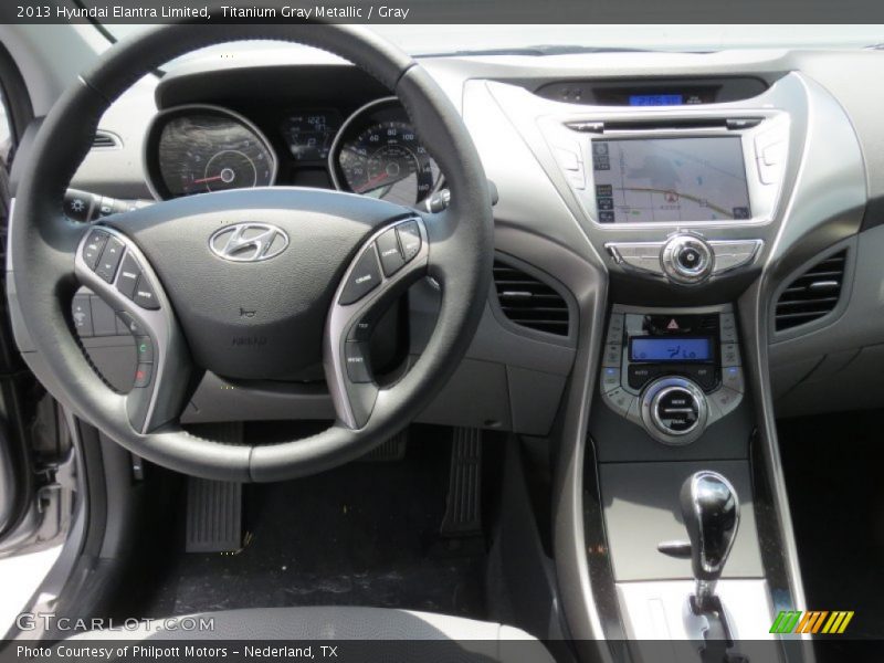 Titanium Gray Metallic / Gray 2013 Hyundai Elantra Limited