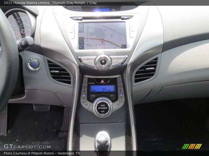 Titanium Gray Metallic / Gray 2013 Hyundai Elantra Limited
