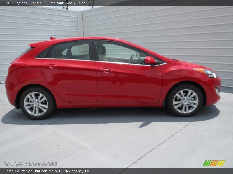 Volcanic Red / Beige 2013 Hyundai Elantra GT